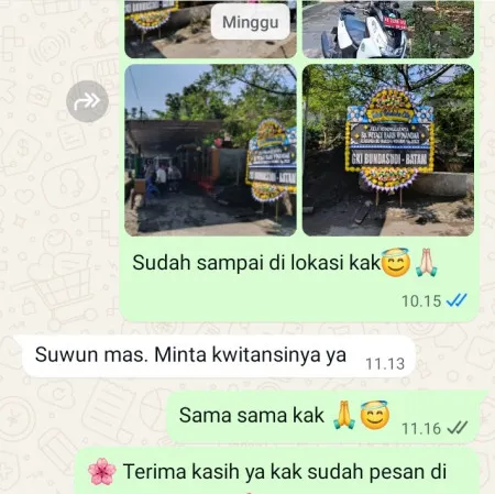 Pengiriman Papan Bunga Duka Gembong